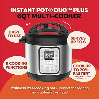 Instant Pot Duo Plus 6-Quart 9-in-1 Pressure Cooker