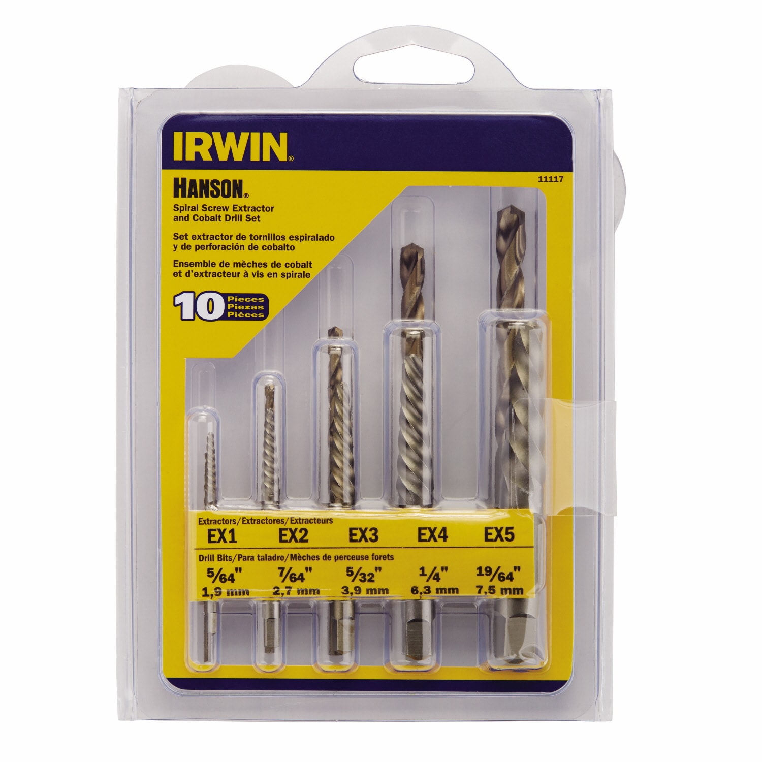 Irwin Hanson Spiral Screw Extractor Set