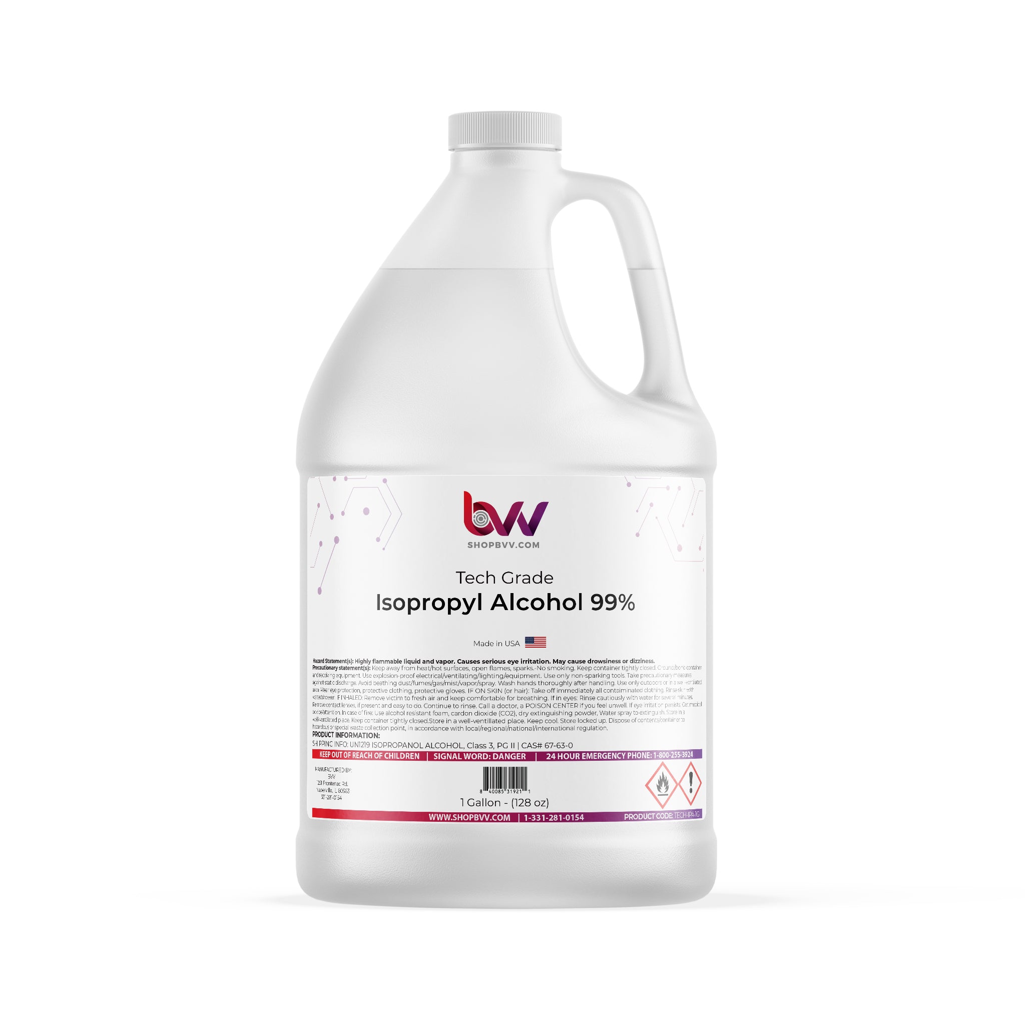 Isopropyl Alcohol 99% (TechGrade)
