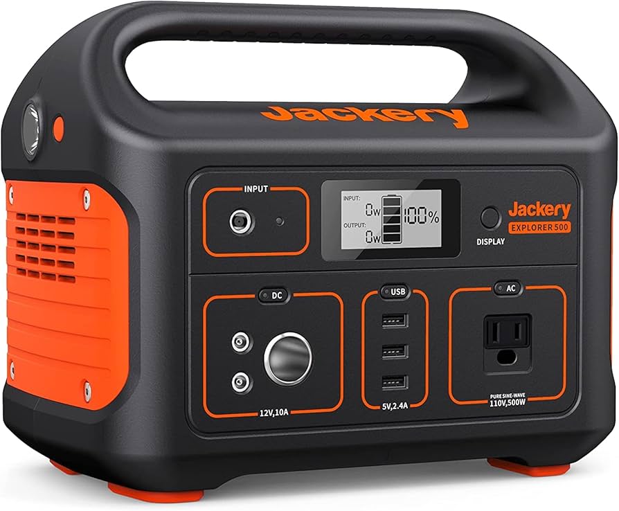 Jackery Explorer 500 Portable Power Station 518Wh