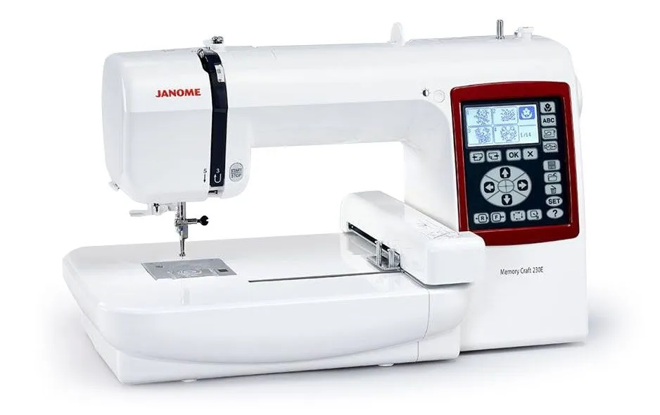 Janome New Memory Craft 230E Embroidery Machine