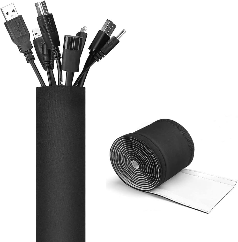 JOTO Cable Management Sleeve (2 Pack, 10 Feet)