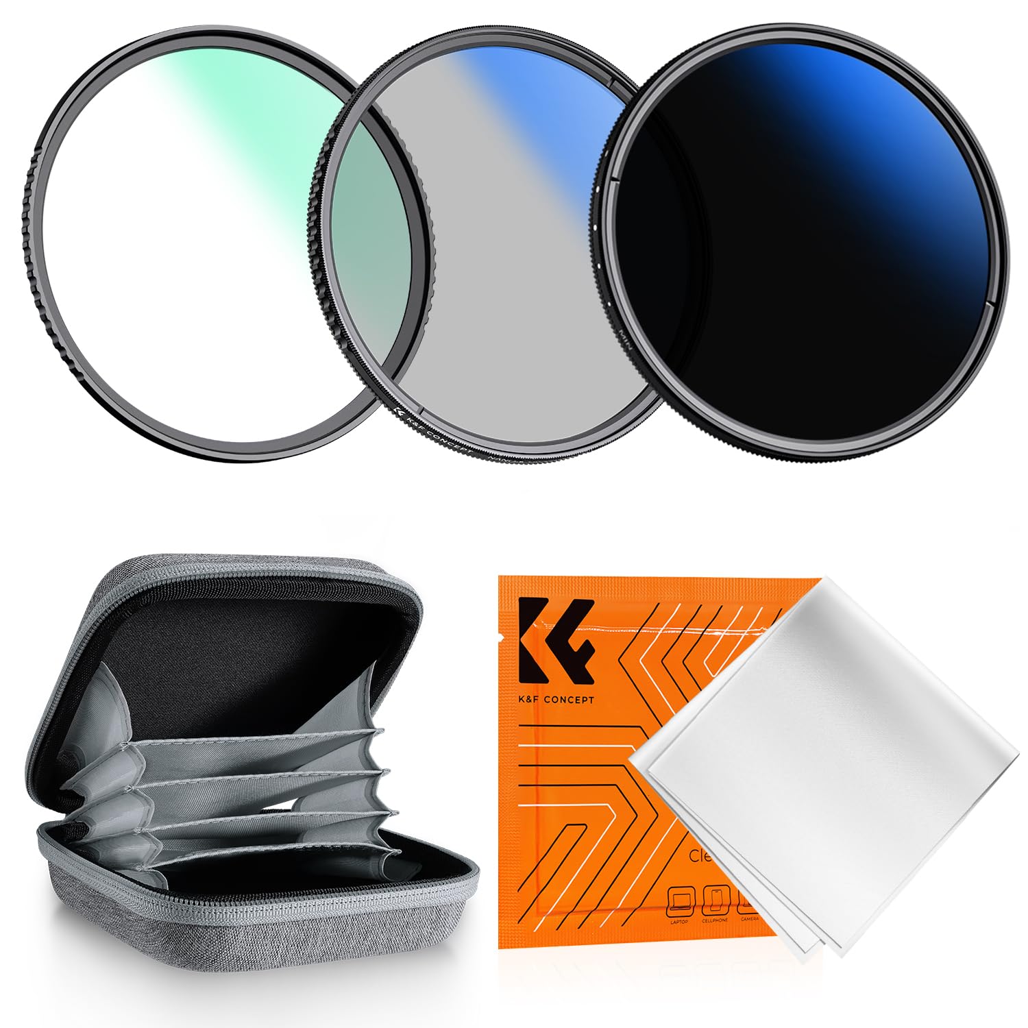 K&F Concept 67mm ND/CPL/UV Filter Kit