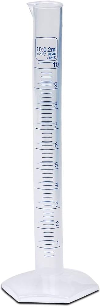 Karter Scientific Glass Graduated Cylinder 10ml