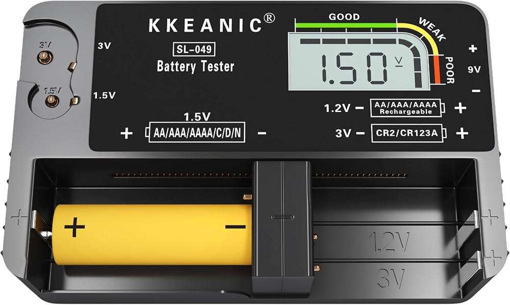 KKSUN Digital Battery Tester for AA/AAA