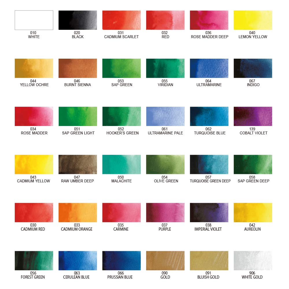 Kuretake Gansai Tambi 36 Color Watercolor Set