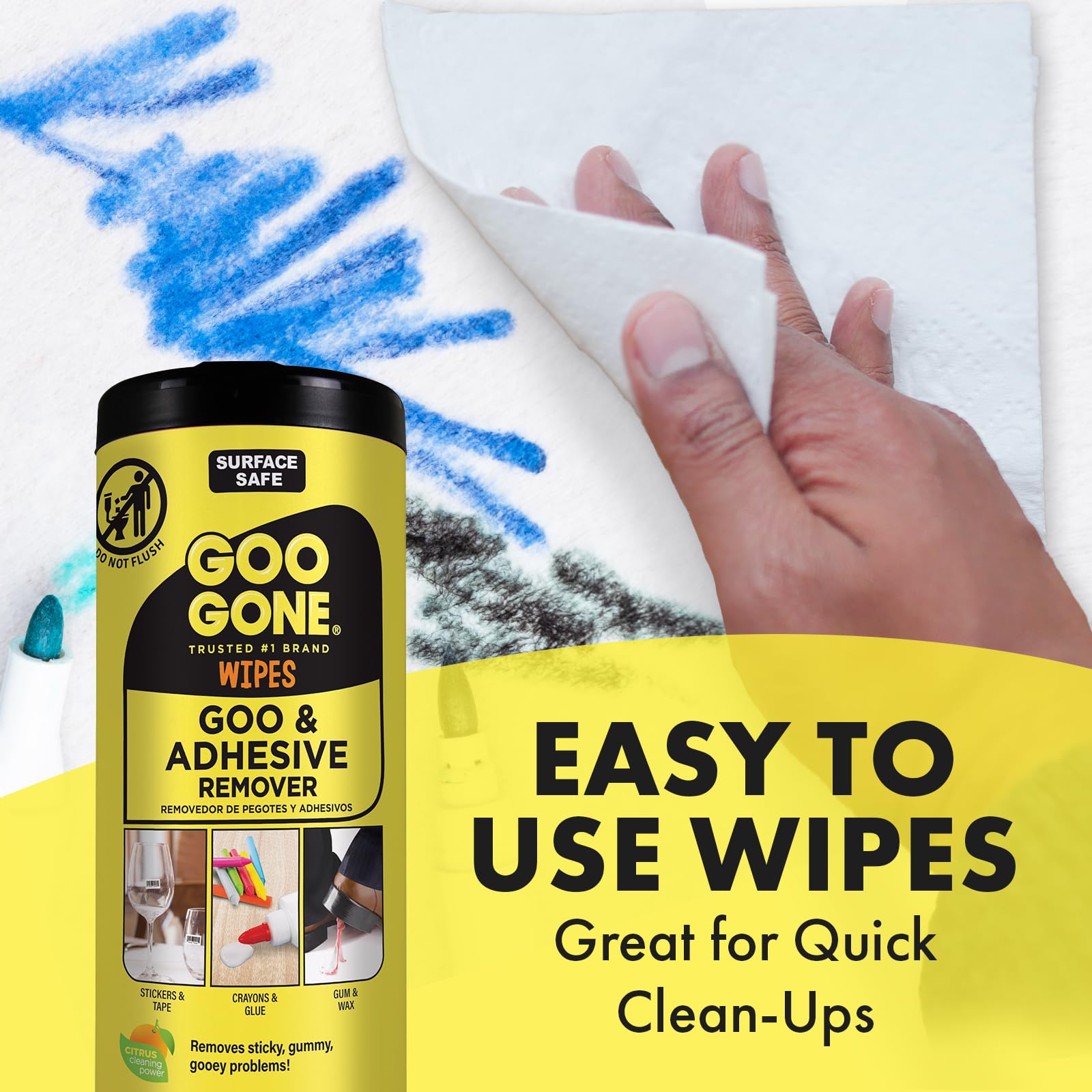 Label Remover and Cleaning Wipes