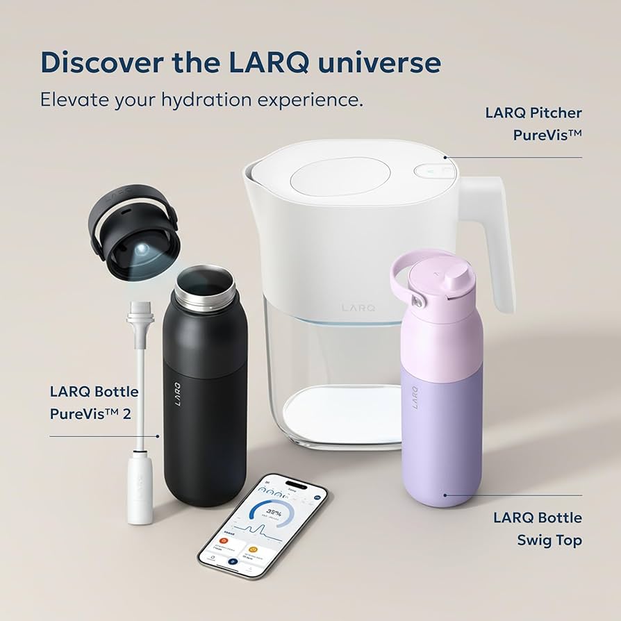 LARQ PureVis 2 UV-C Self-Cleaning Water Bottle 17 oz
