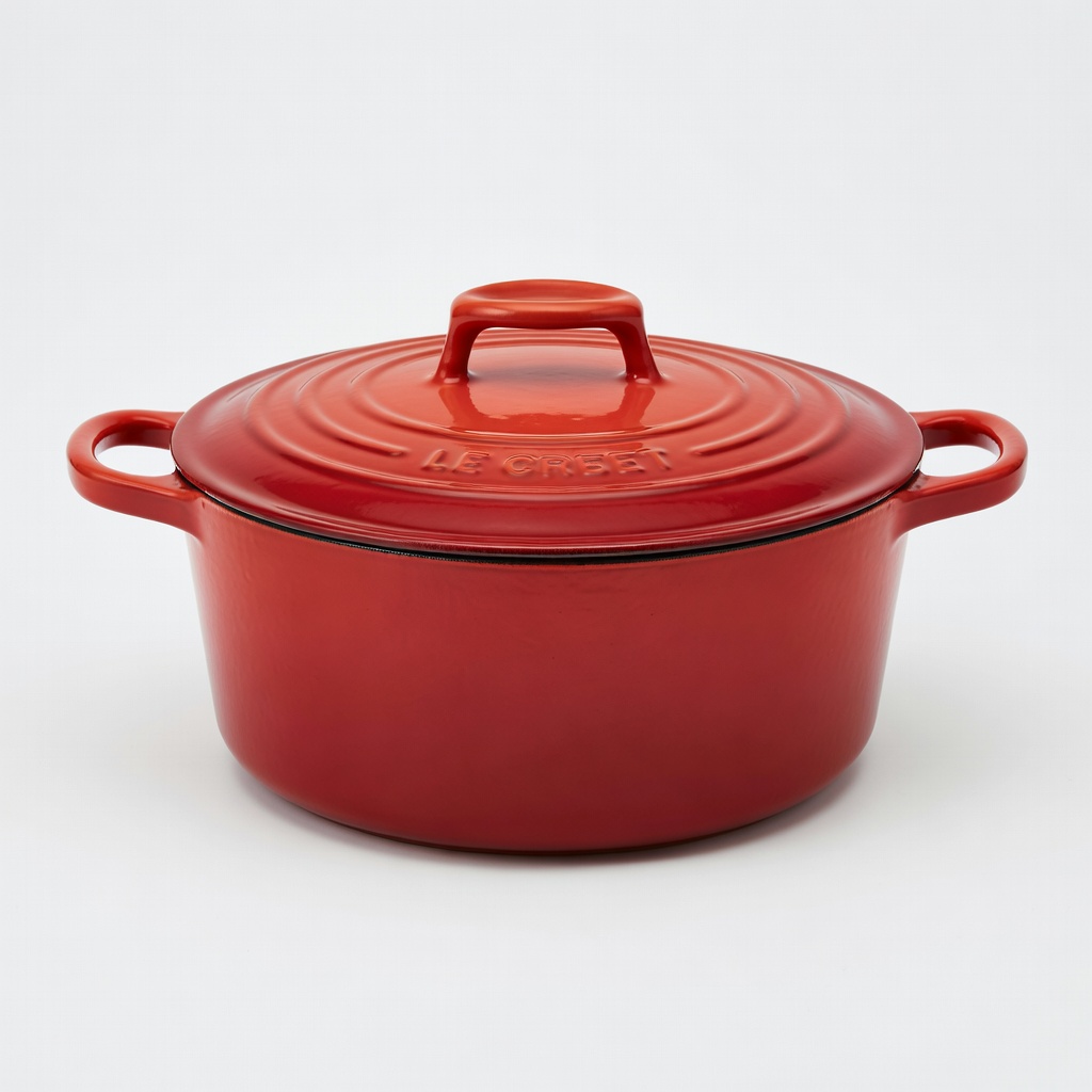 Le Creuset Signature Enameled Cast Iron Round Dutch Oven 5.5 Qt Cerise