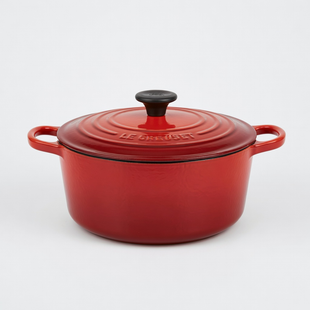 Le Creuset Signature Enameled Cast Iron Round Dutch Oven (4.5 Qt, Cerise)