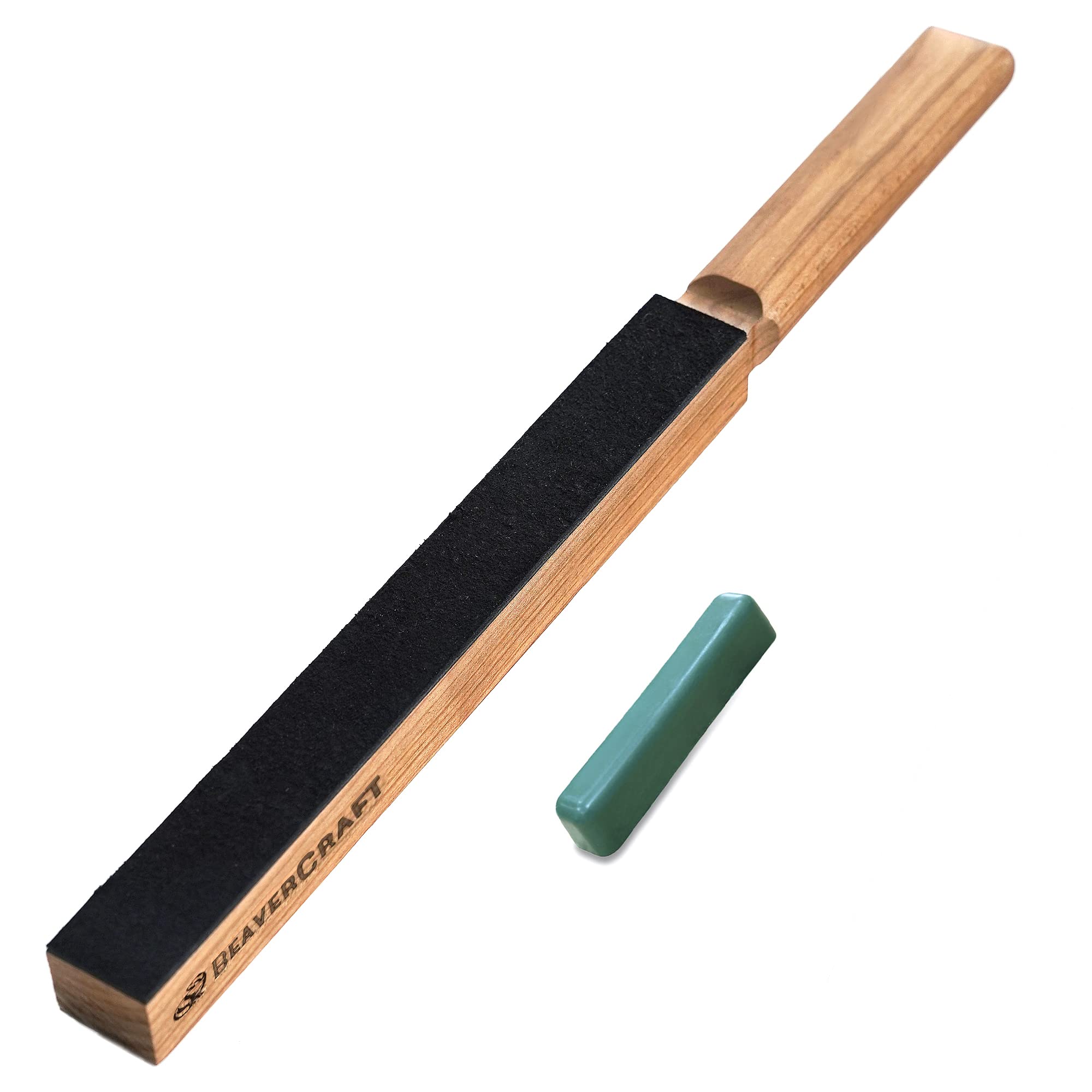 Leather Honing Strop with Polishing Compound - BeaverCraft