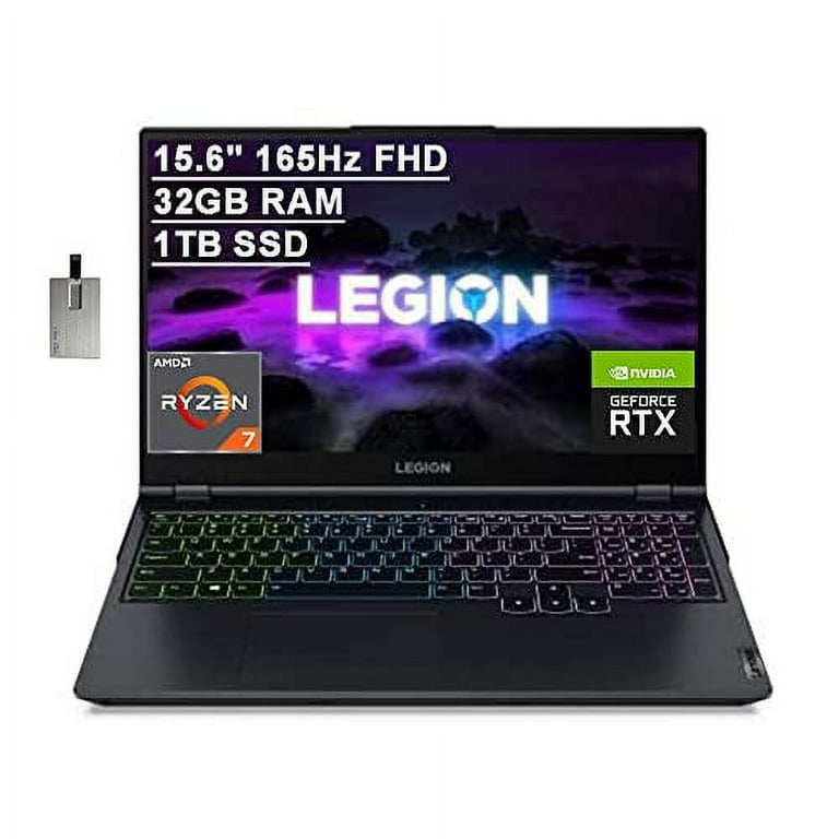 Lenovo Legion 5 Gaming Laptop, AMD Ryzen 7 5800H, 15.6" FHD 165Hz IPS Display, NVIDIA GeForce RTX 3060, 16GB DDR4, 512GB SSD