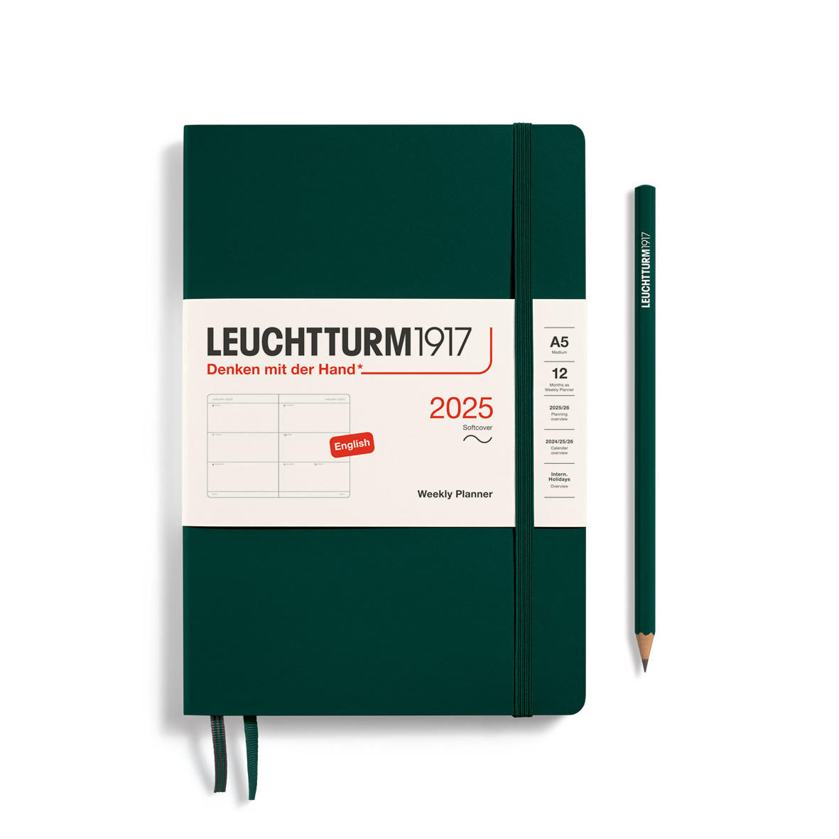 Leuchtturm1917 2025 A5 Weekly Planner