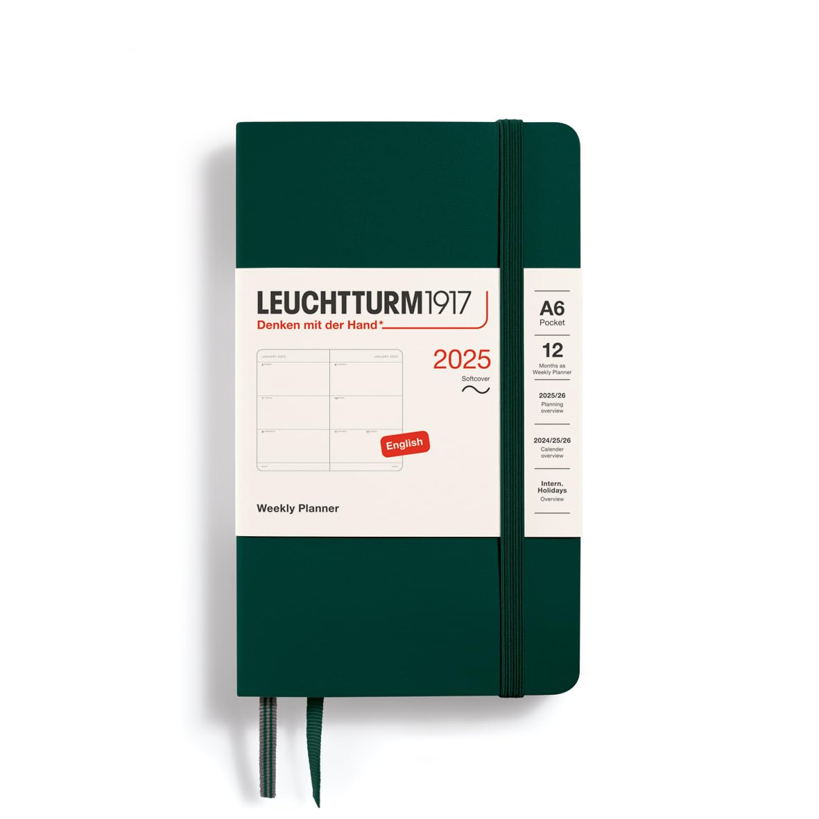 Leuchtturm1917 2025 Weekly Planner Pocket Size