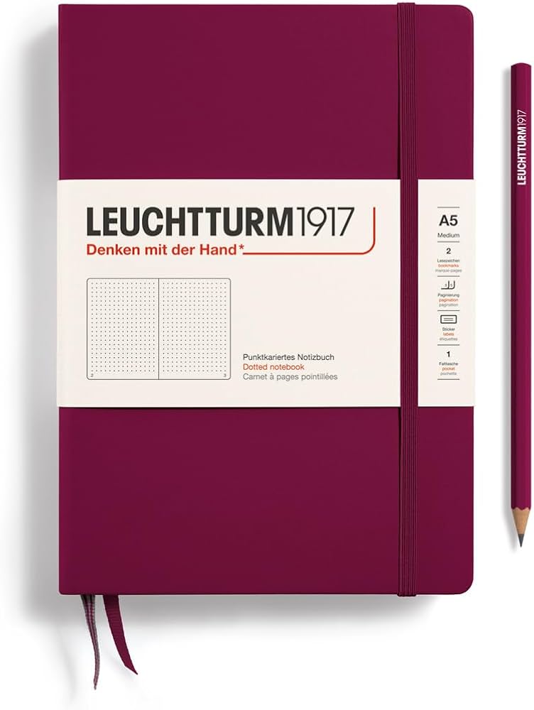 Leuchtturm1917 Medium A5 Hardcover Notebook (Dotted)