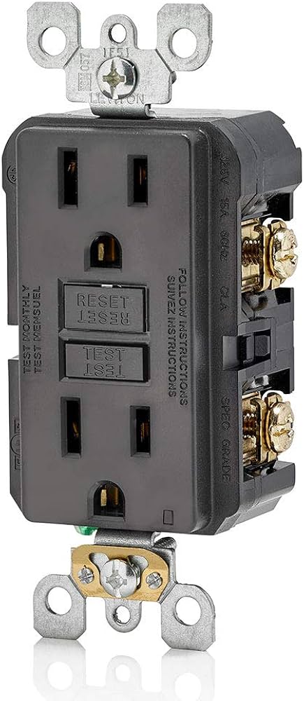Leviton GFNT1-W Self-Test GFCI Outlet Adapter
