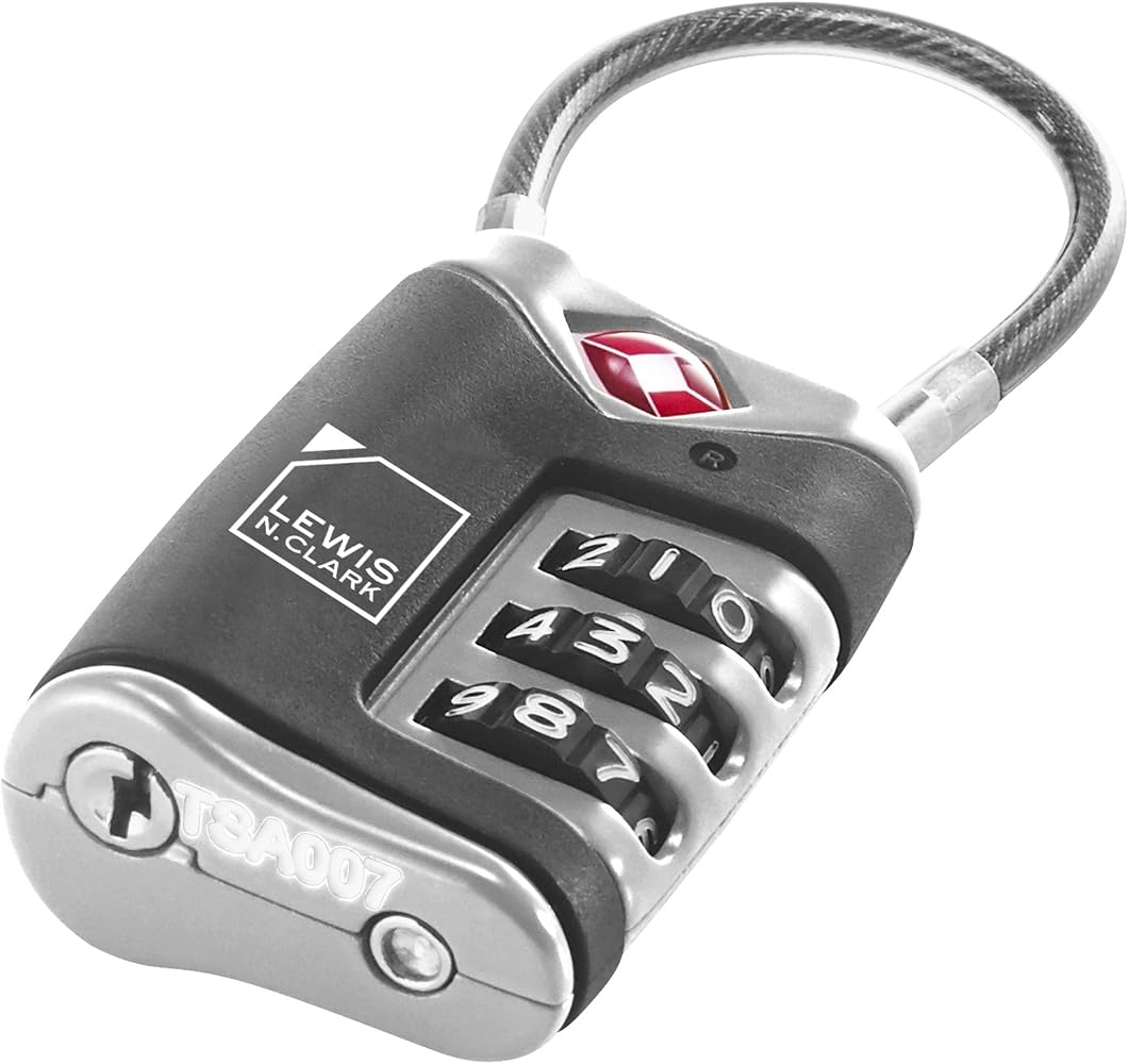 Lewis N. Clark TSA-Approved Cable Luggage Locks