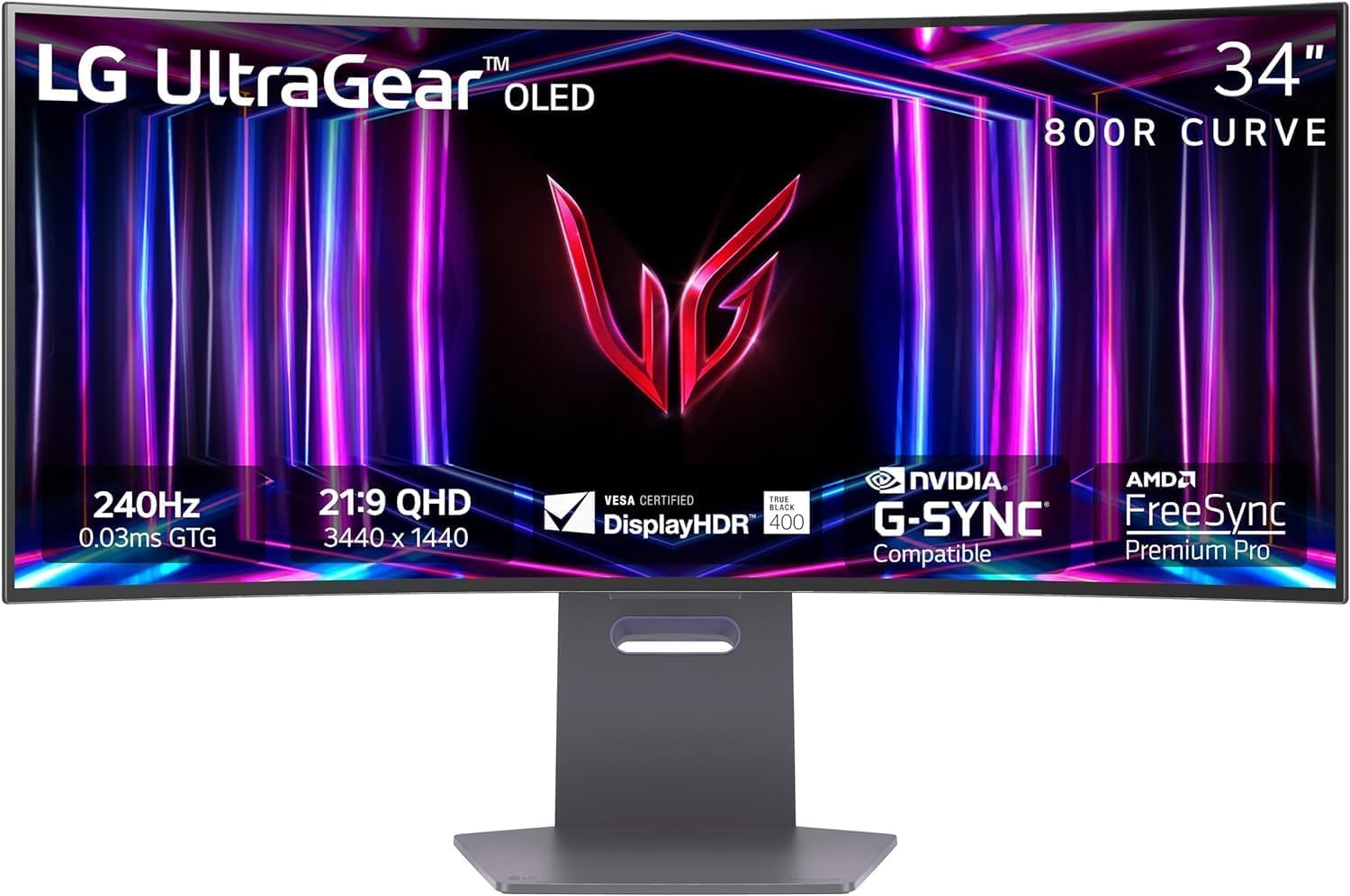 LG 34GS95QE-B 34-inch Ultrawide OLED Gaming Monitor