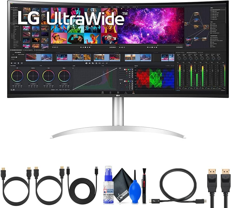 LG 40WP95C-W 40-inch 5K2K Nano IPS UltraWide Curved Monitor