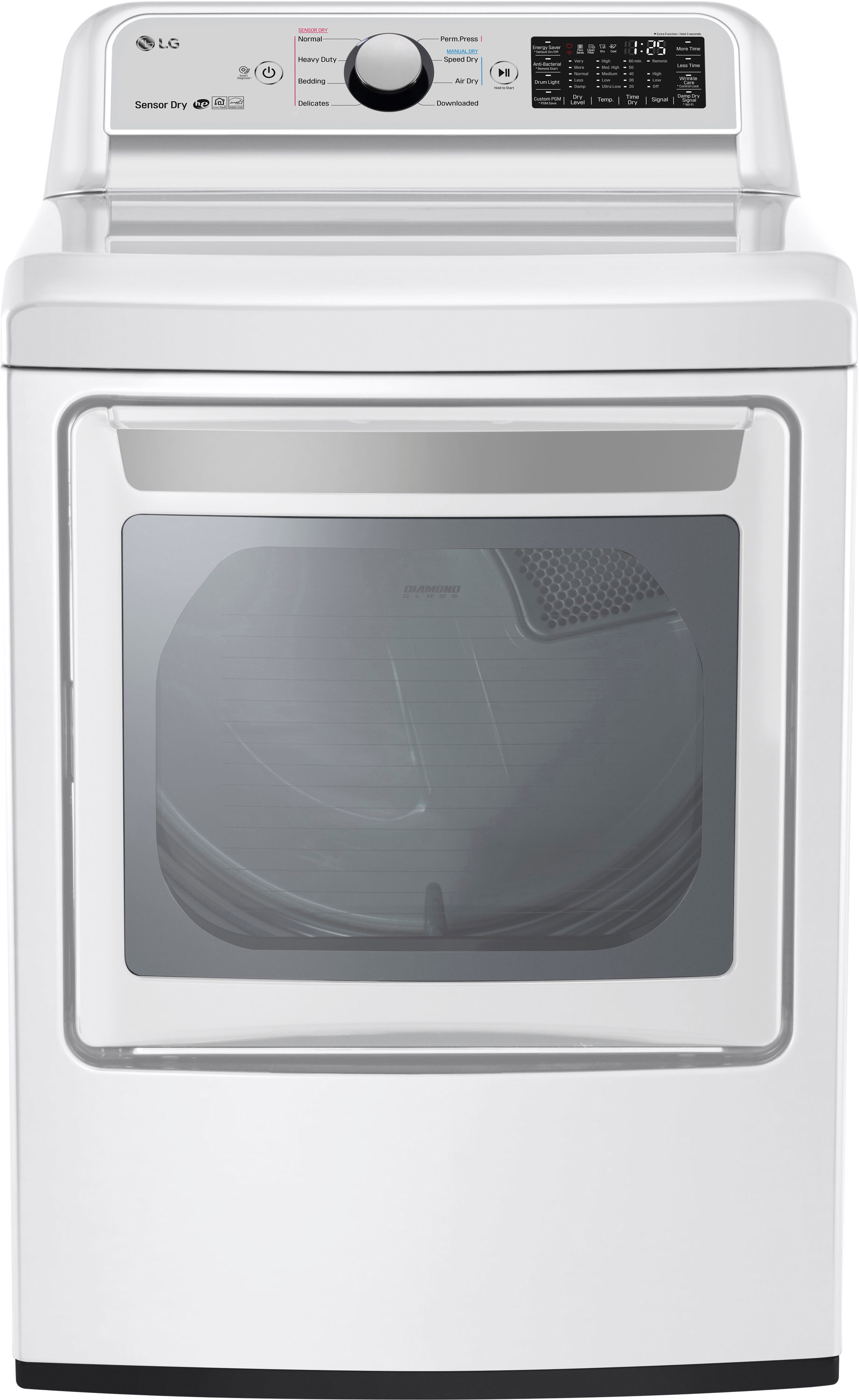 LG DLE7300WE 7.4 Cu. Ft. Electric Dryer with Steam