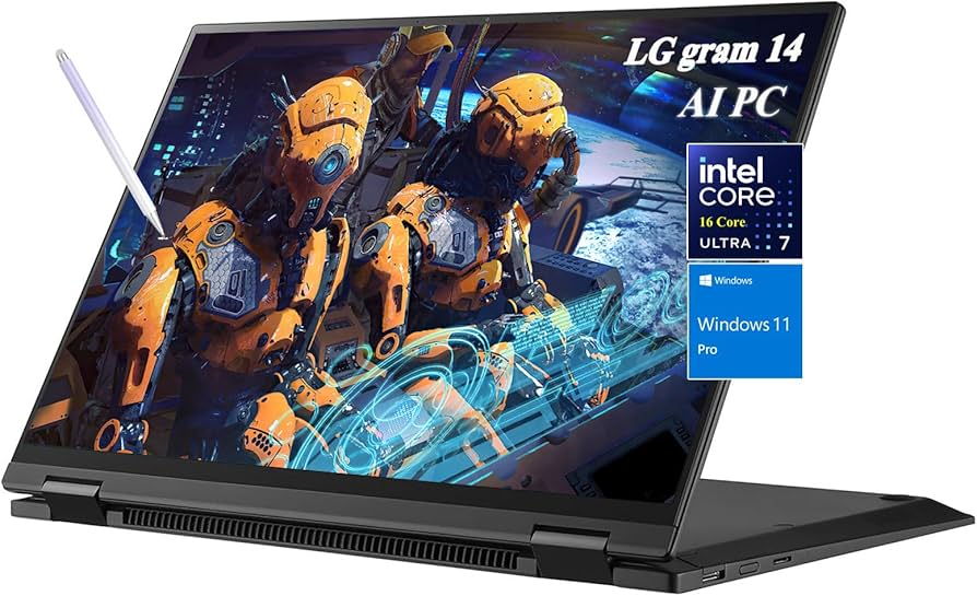 LG gram 14 (Intel Core Ultra 7 155H, 16GB RAM, 512GB SSD, 2024)