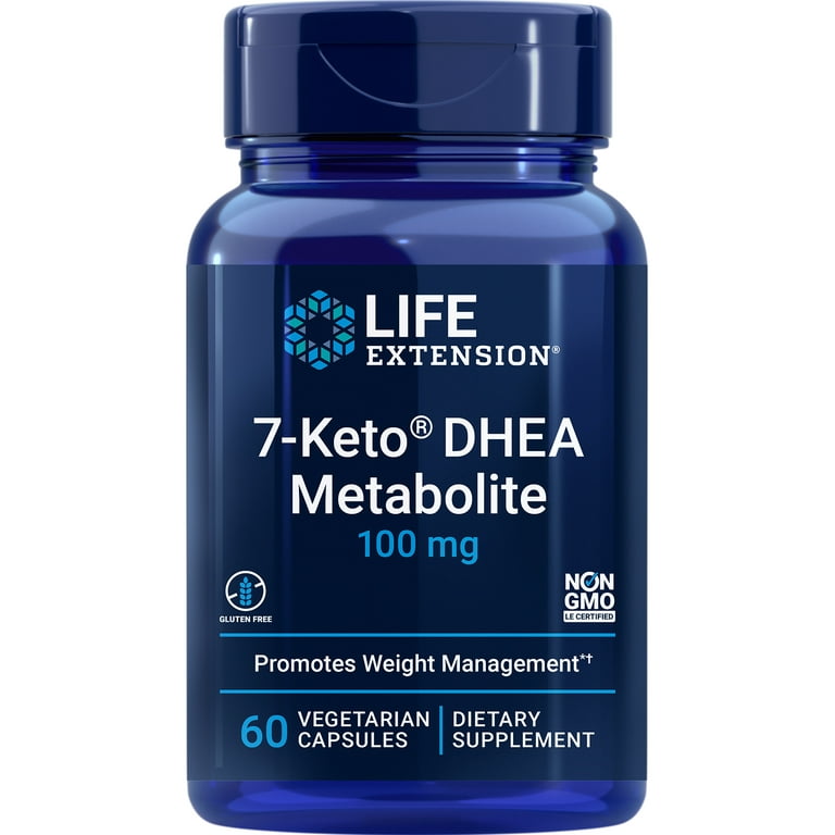 Life Extension 7-Keto DHEA 100 mg, 60 Capsules