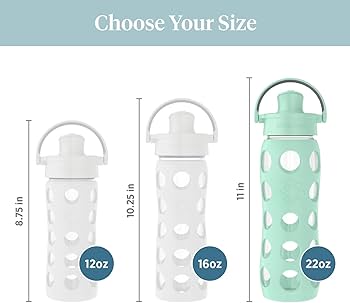 Lifefactory 22 oz Glass Bottle with Classic Cap (2026 Eco Edition)