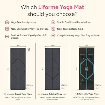 Liforme Original Yoga Mat with AlignForMe