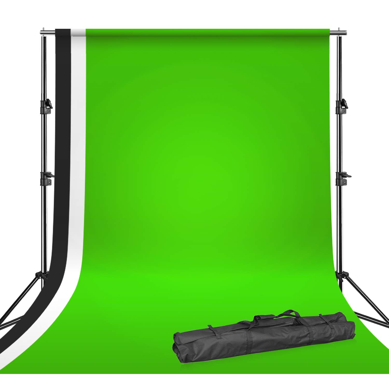 LimoStudio 5x7ft Green Screen Backdrop with Stand