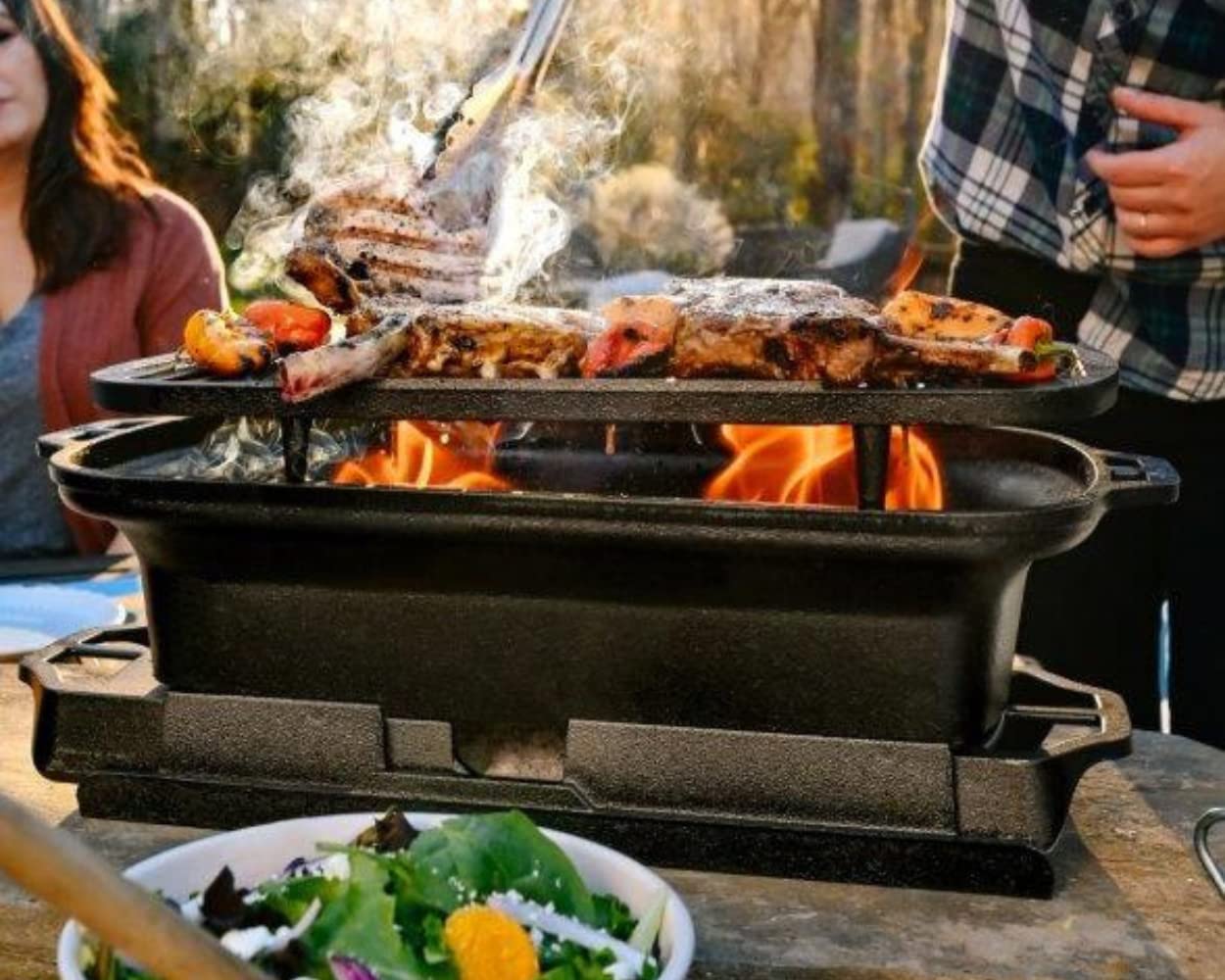 Lodge Sportsman's Pro Cast Iron Grill