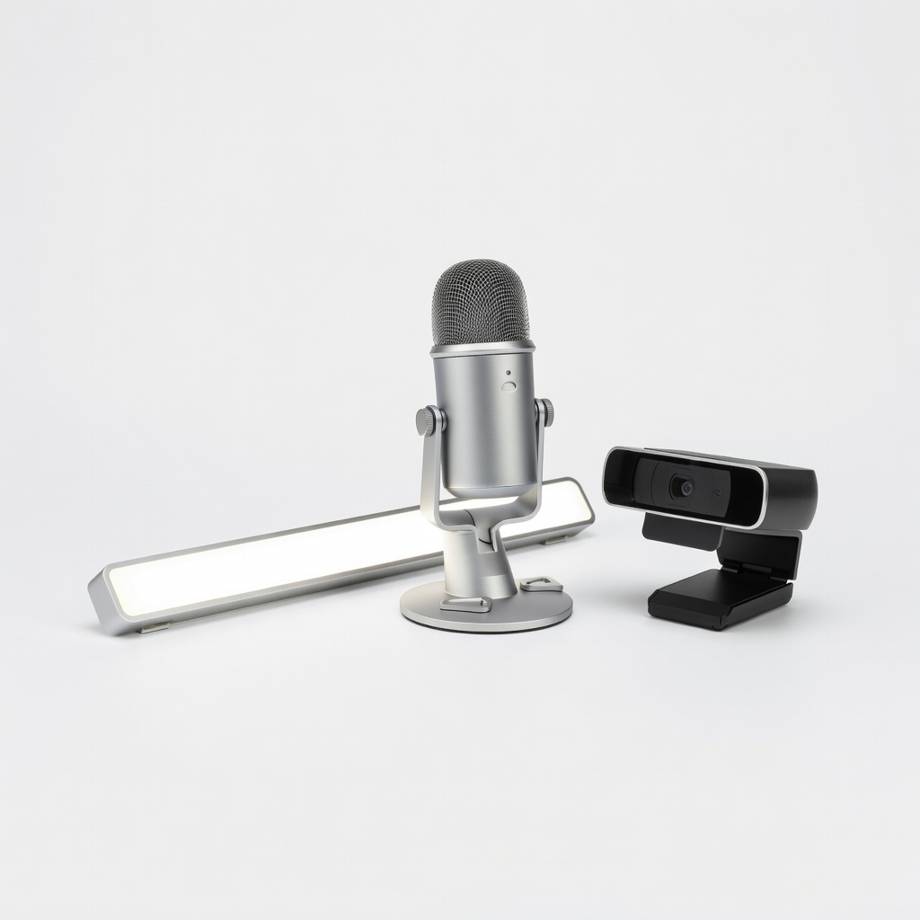 Logitech Blue Yeti Nano + Litra Beam + Brio 500 Bundle