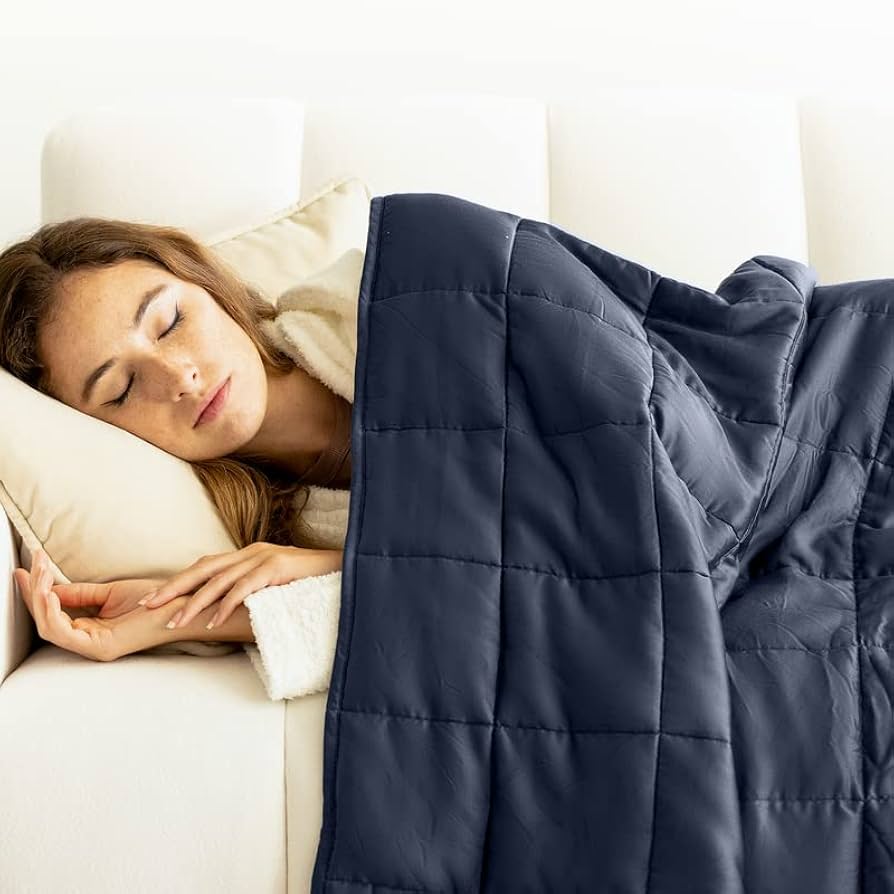 Luna Weighted Blanket with Duvet Cover, 15 lbs, Queen Size