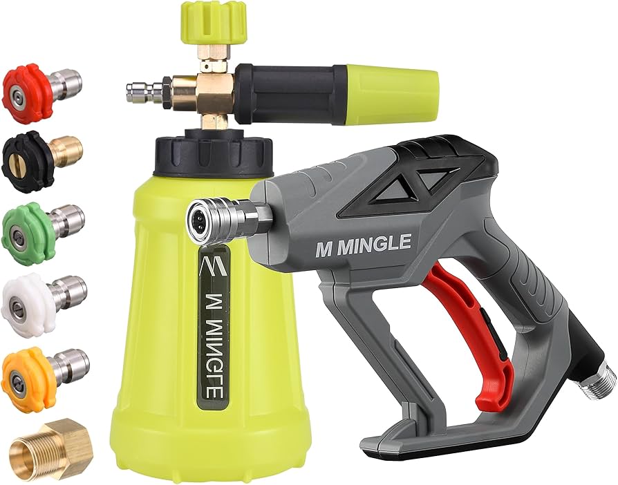 M MINGLE High Pressure Washer Gun with Quick Connect