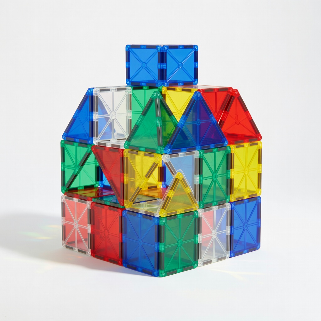 Magna-Tiles 100-Piece Clear Colors Set