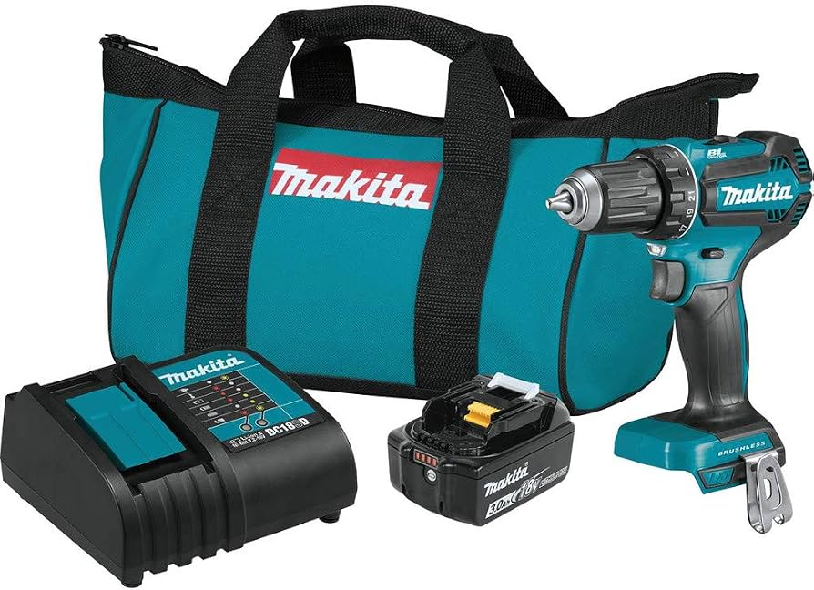 Makita XFD131 18V LXT Lithium-Ion Brushless Cordless 1/2-Inch Driver-Drill Kit