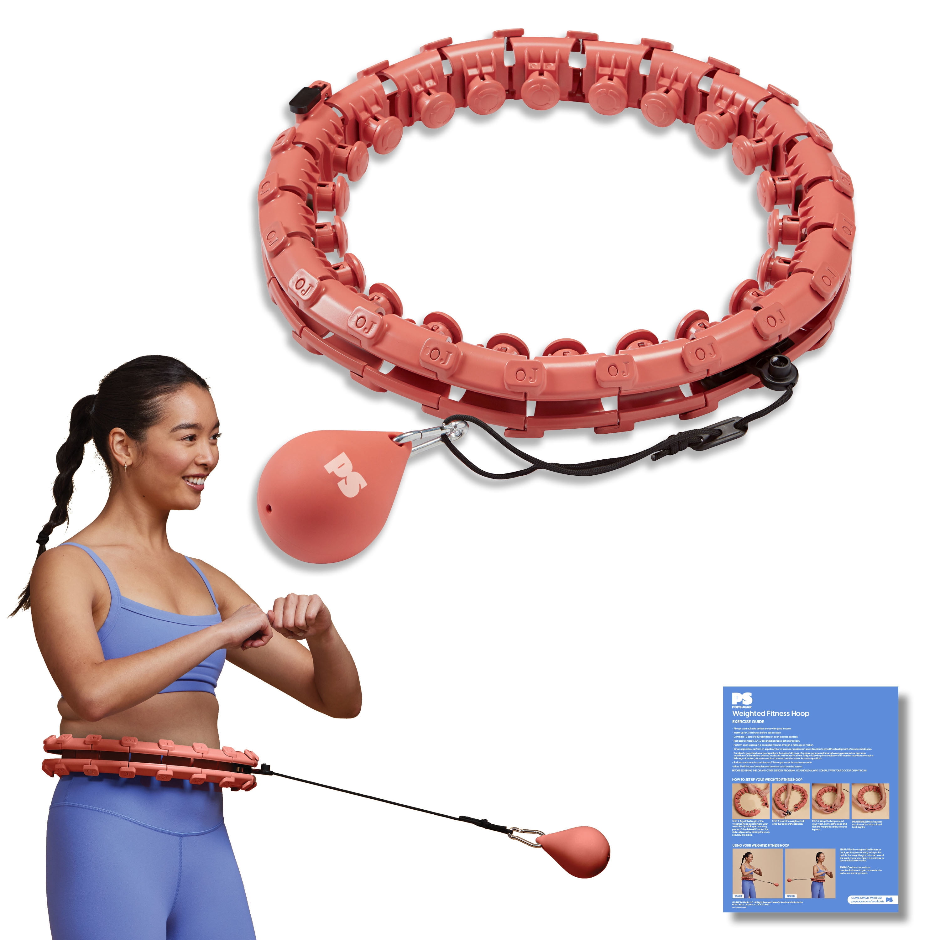 Mandala Weighted Hula Hoop Adjustable Fitness Hoop