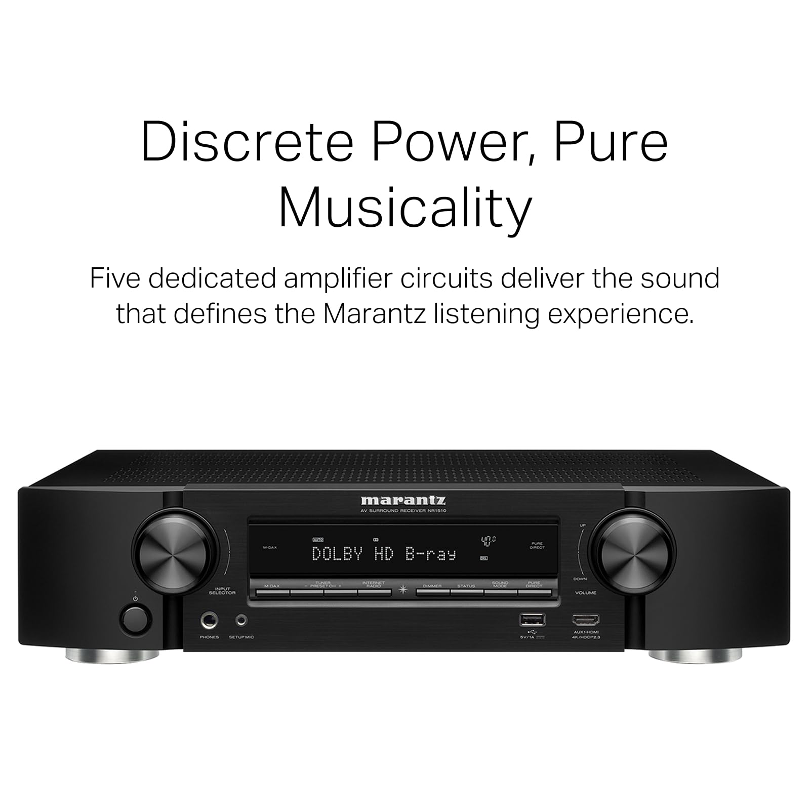 Marantz NR1510 Slim 5.2 Channel AV Receiver