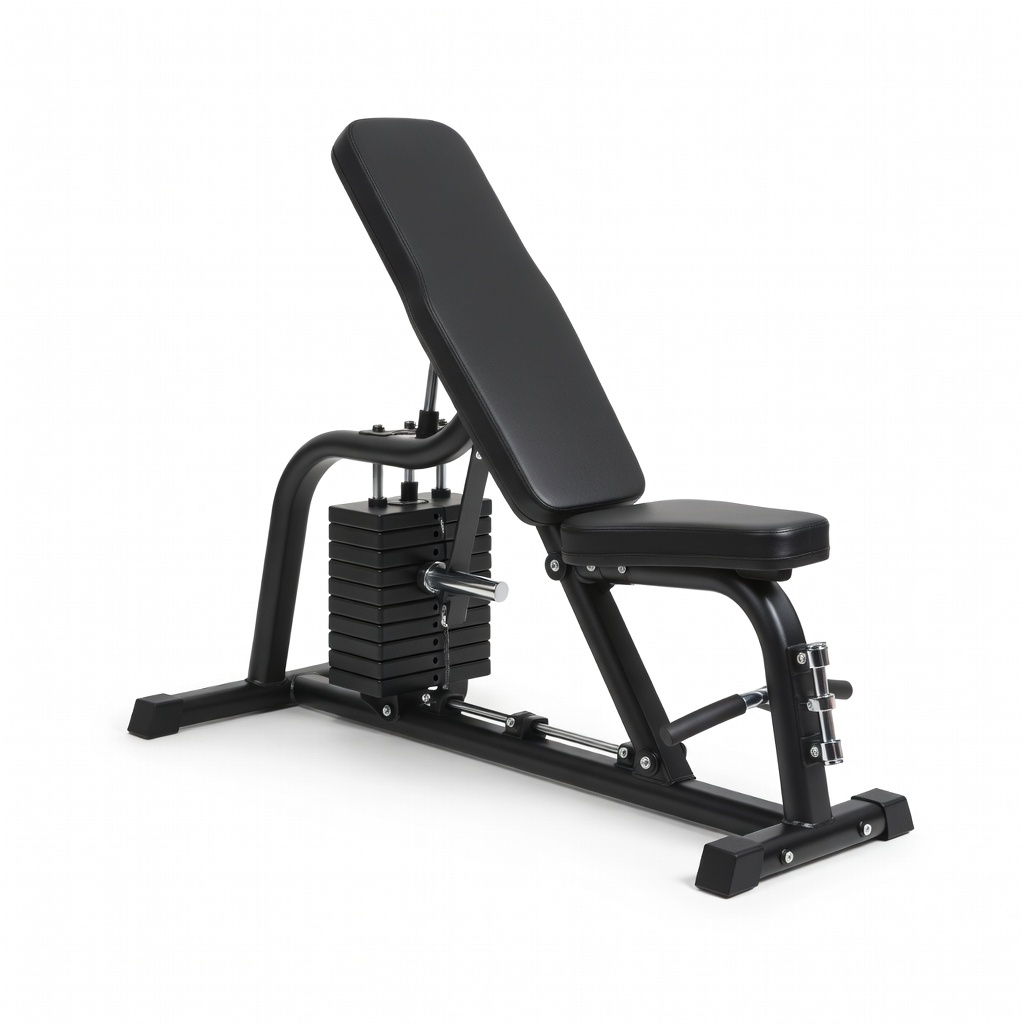 Marcy MD-9010G Multi-Position Workout Bench with 150 lb Weight Stack