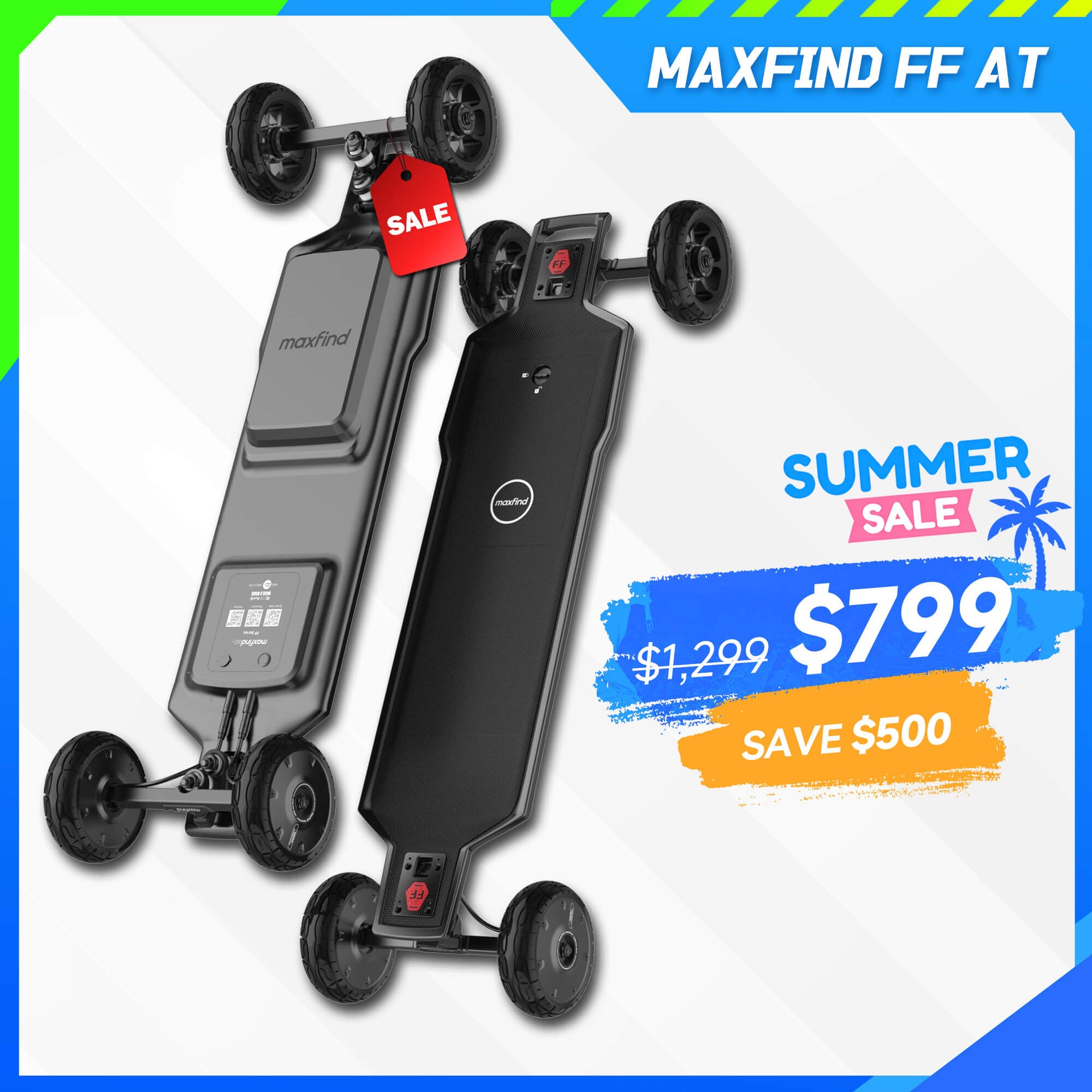 Maxfind FF-AT Electric Skateboard
