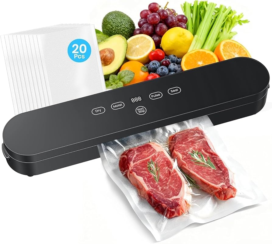 MECO 4-in-1 Automatic Vacuum Sealer Machine with Food Storage Containers
