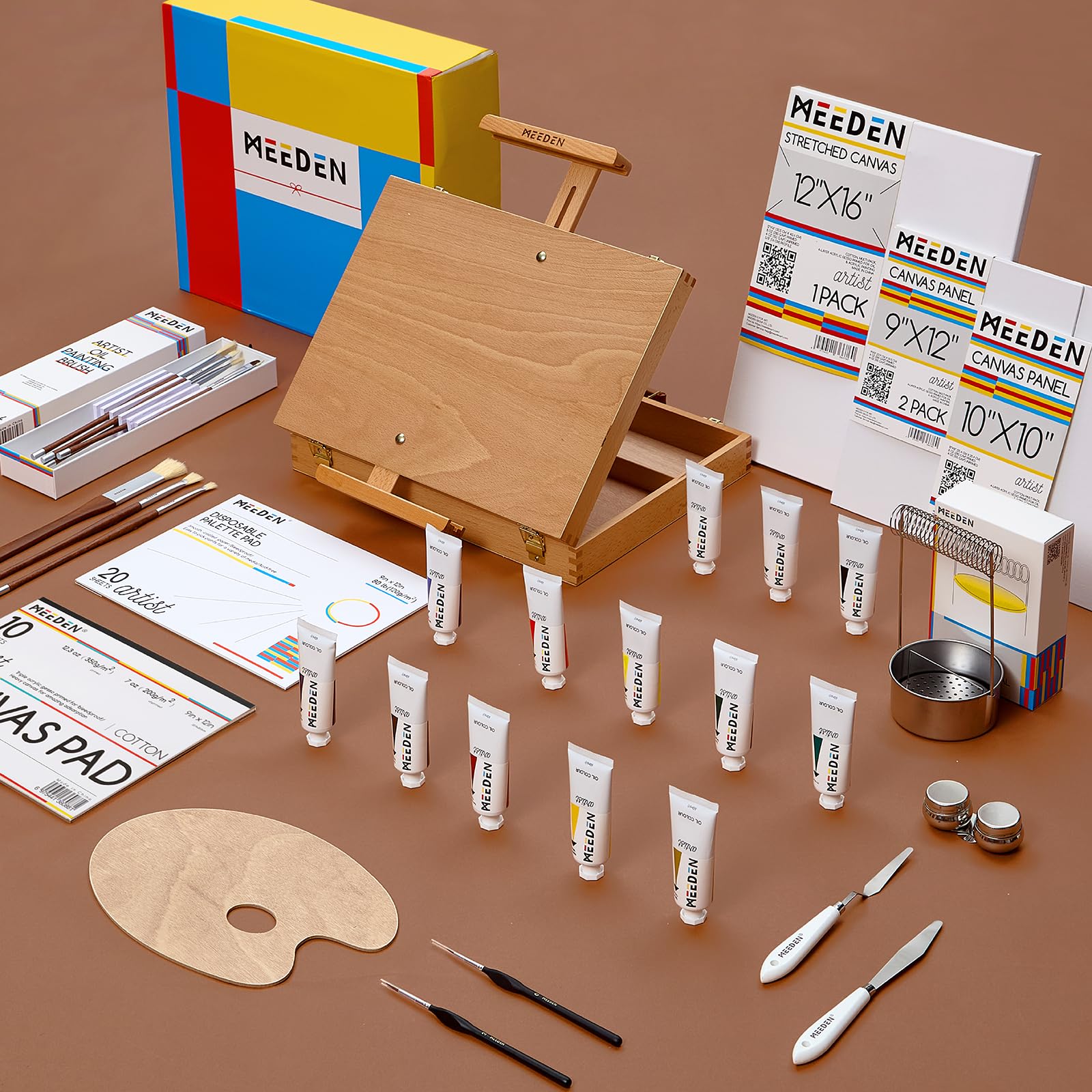MEEDEN Oil Painting Set 68 Piece