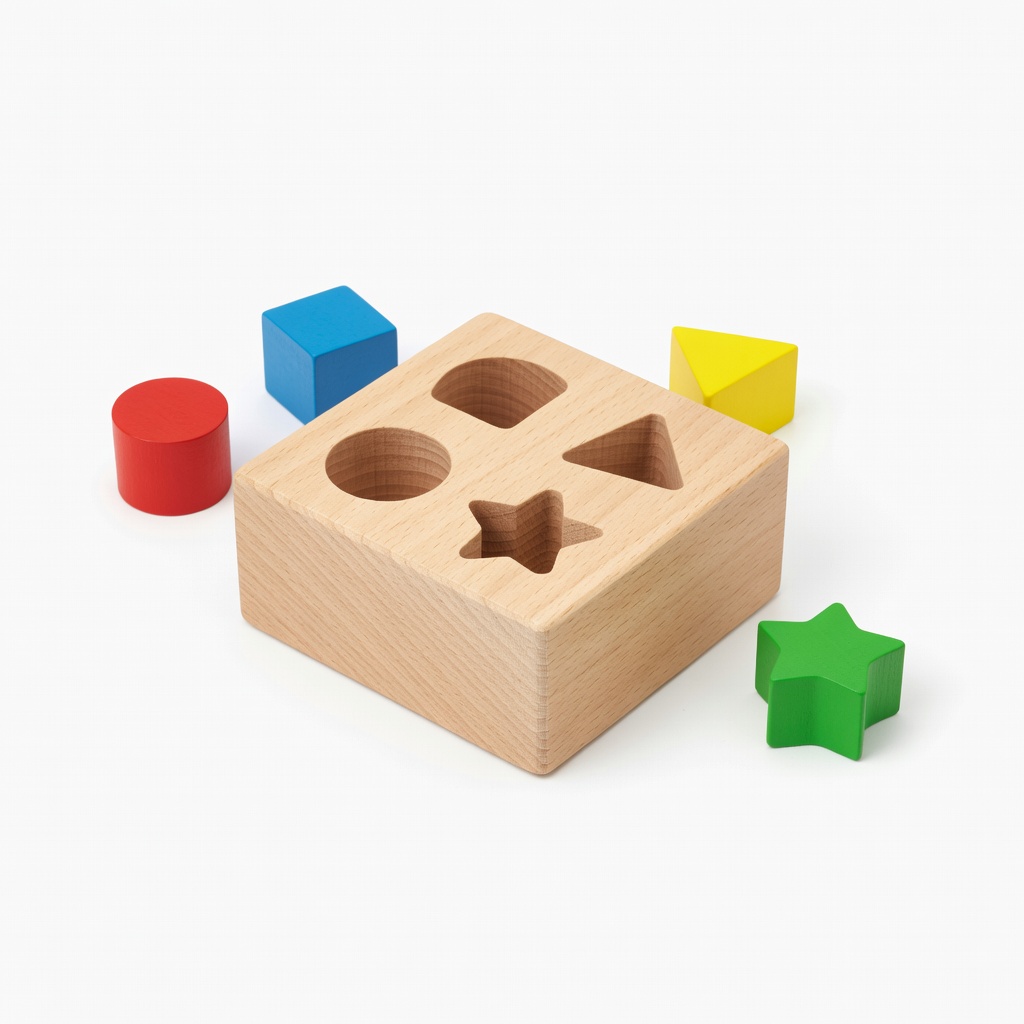 Melissa & Doug Wooden Shape Sorter Classic Toy