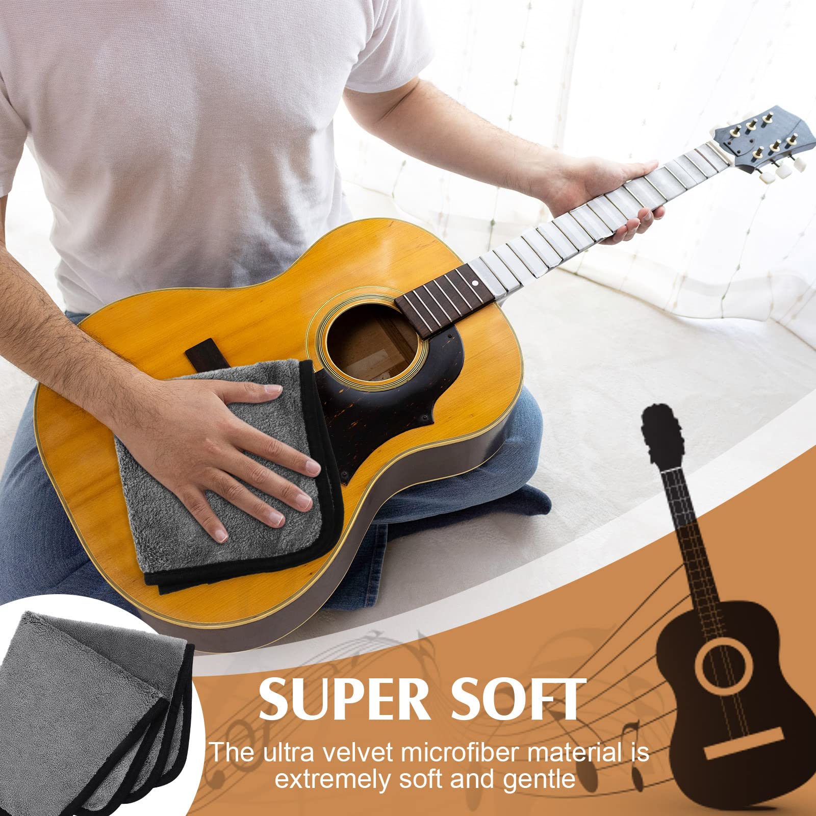 Microfiber Guitar Cloth (Pack of 3)
