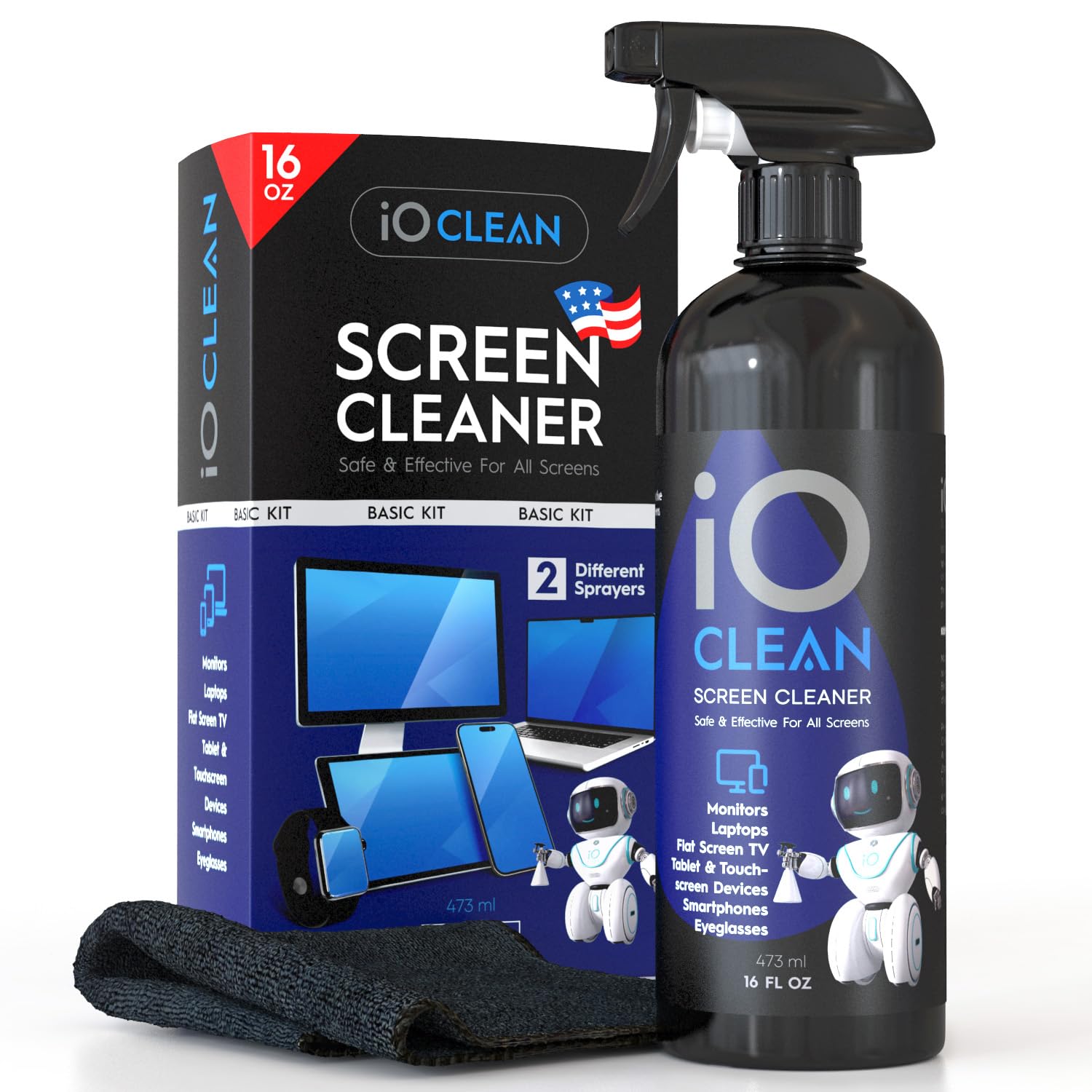 Microfiber TV Screen Cleaner Kit