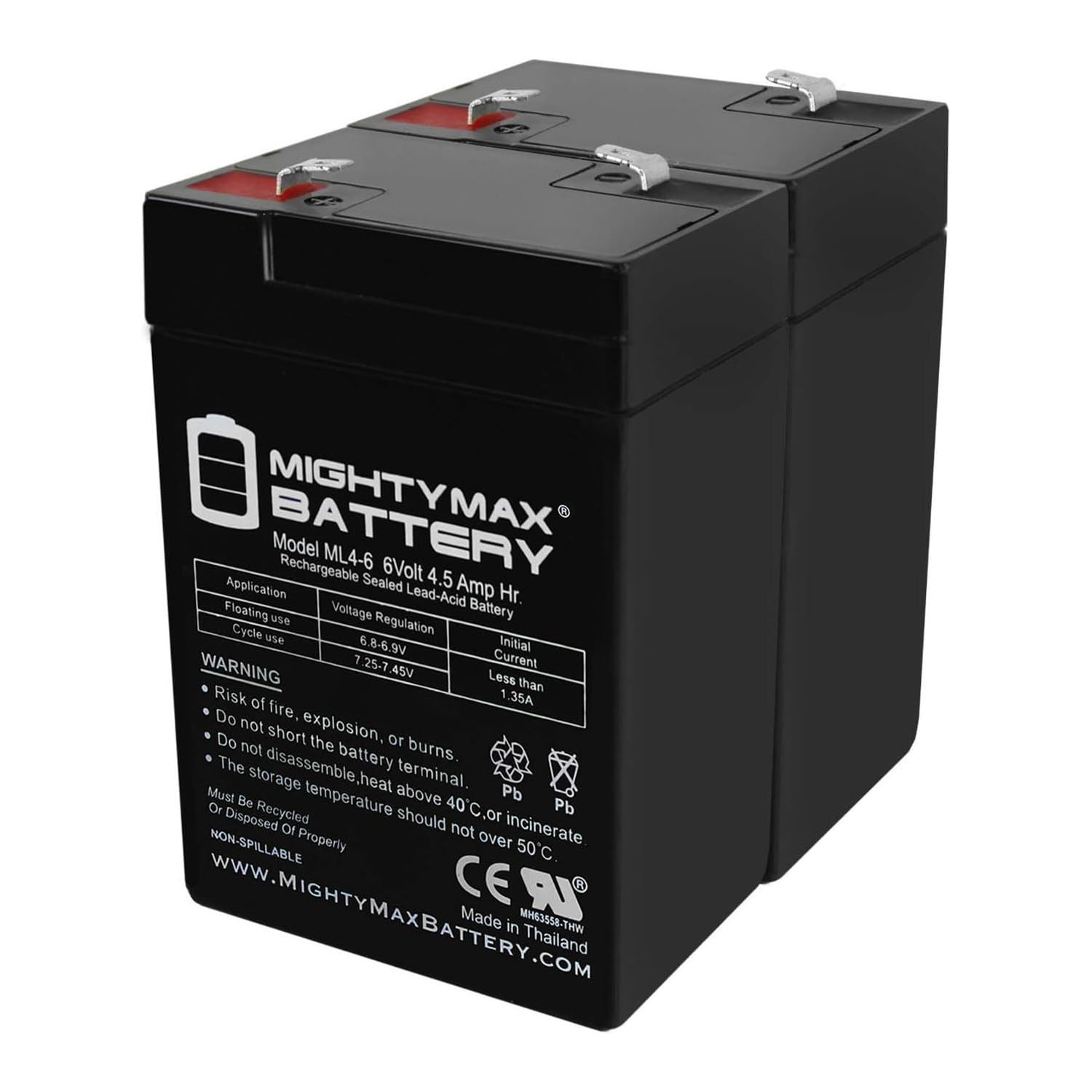 Mighty Max ML4-6 6V 4Ah SLA Battery