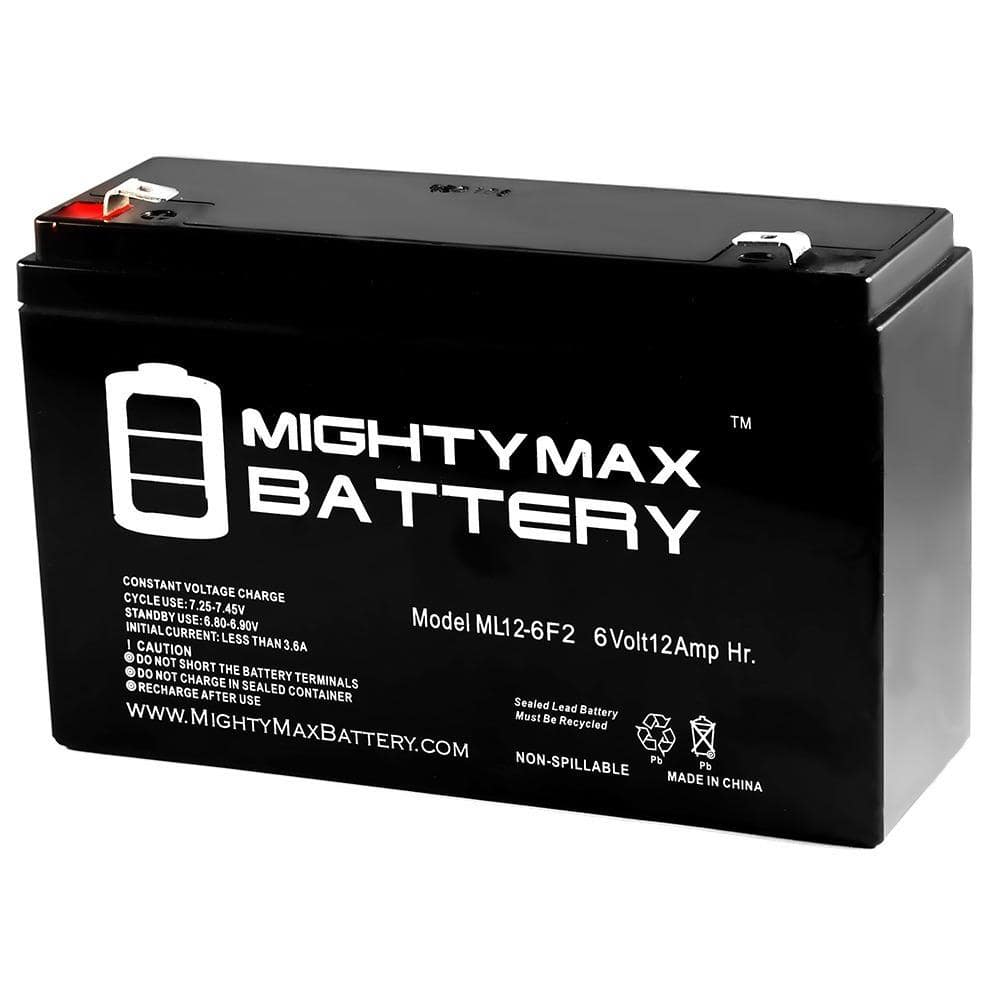 Mighty Max ML6-12 6V 12Ah Sealed Lead Acid Battery