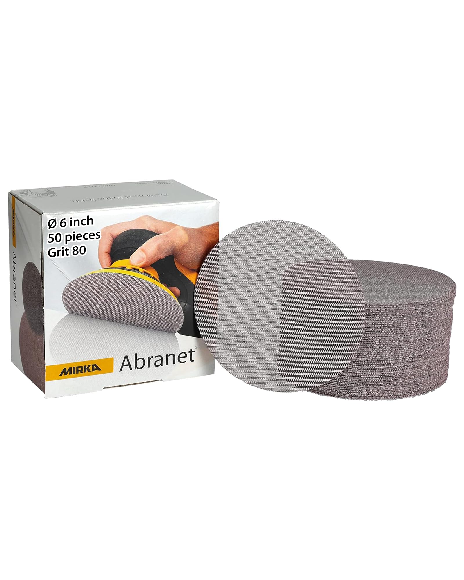 Mirka Abranet 6" Discs (P150-P400)