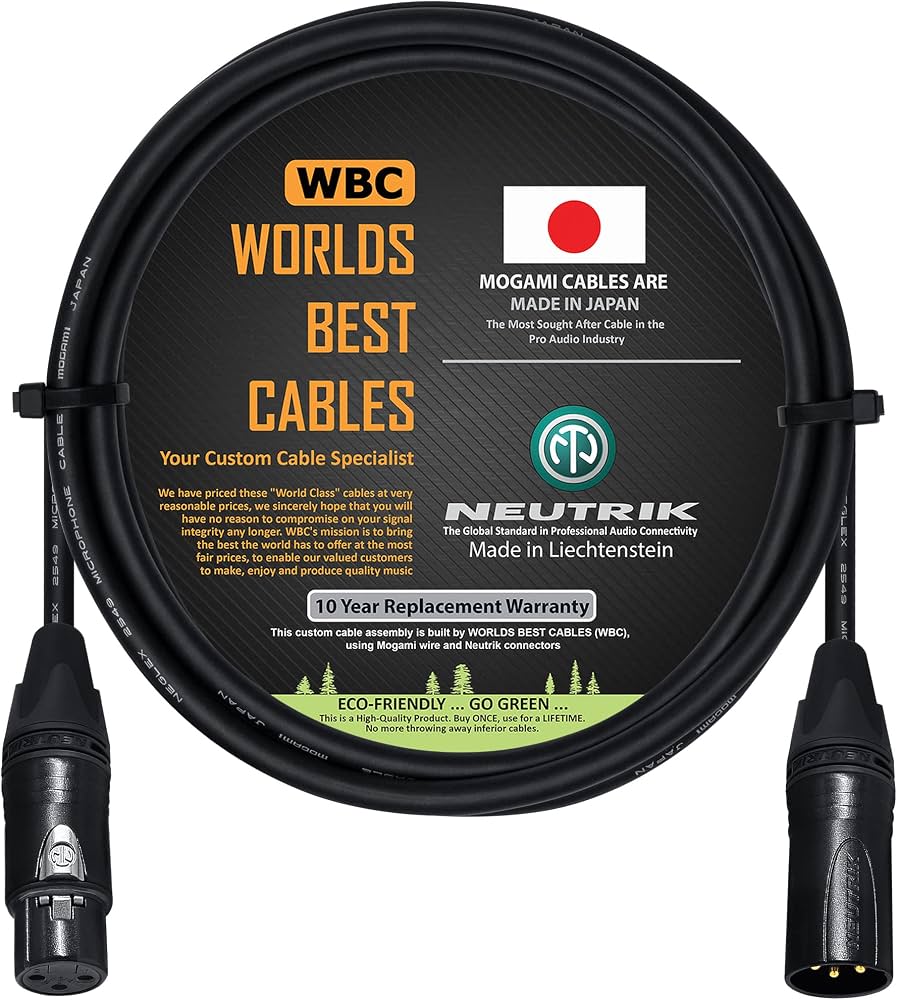 Mogami 2549 XLR Microphone Cable (10')
