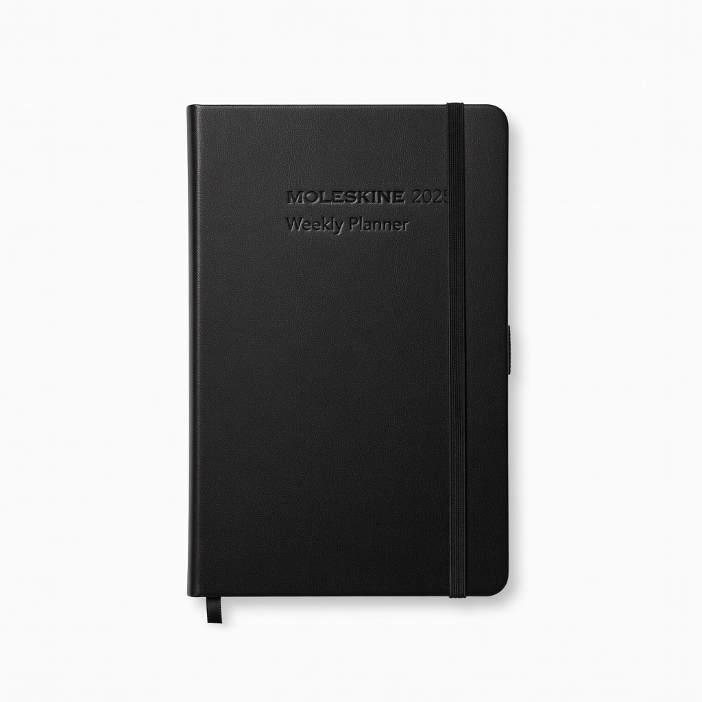 Moleskine 2025 Weekly Planner Pocket Size Black Hard Cover