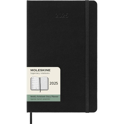 Moleskine Classic 2025 Weekly Notebook Planner, Large (5 x 8.25 inches)